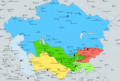 Центральная Азия. Источник Wikipedia, автор Ghoona