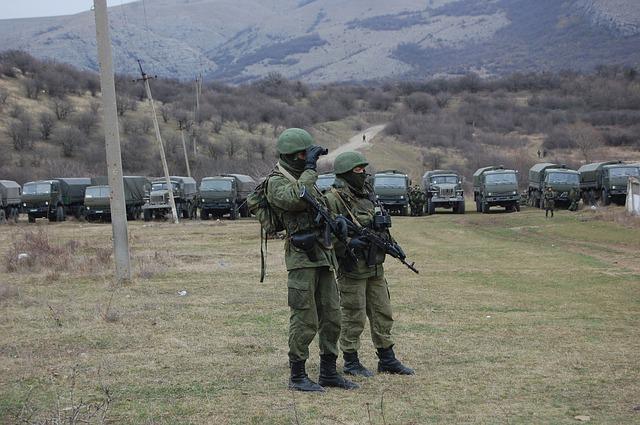 Российские солдаты в Крыму в 2014 году.