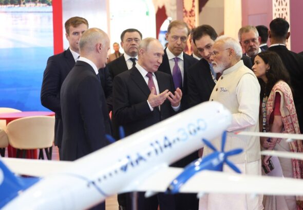 Владимир Путин и Нарендра Моди