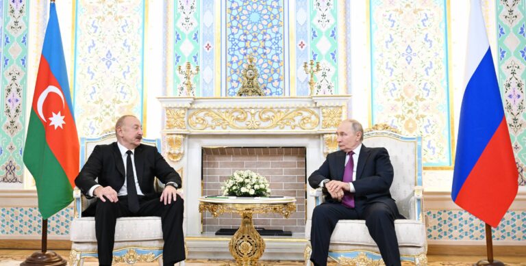 Ильхам Алиев и Владимир Путин